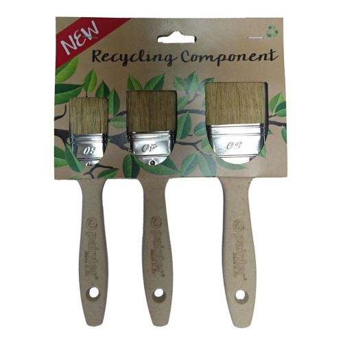 Pinsel flach ECO RECYCLING 3er Set (30,40,50mm)