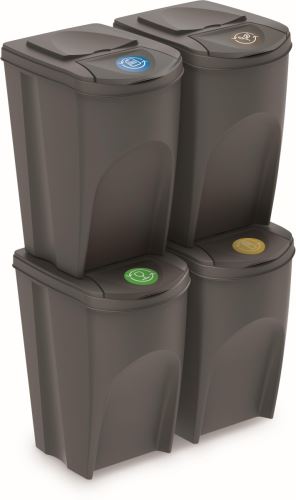 Sortierter Abfallbehälter 4x35l PH SE