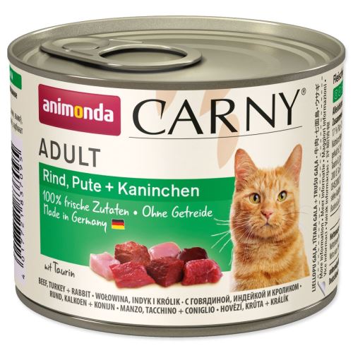 Carny Adult Rind, Pute + Kaninchen in Dosen 200 g