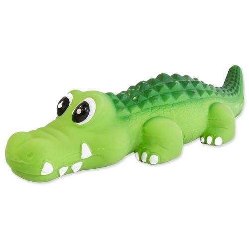 Spielzeug DOG FANTASY Latex-Krokodil mit Sound 21 cm 1 Stück