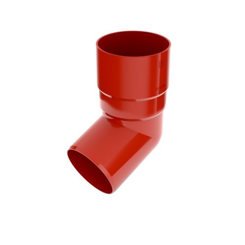 BRYZA 67° Fallrohrbogen aus Kunststoff Ø 110 mm, Rot RAL 3011