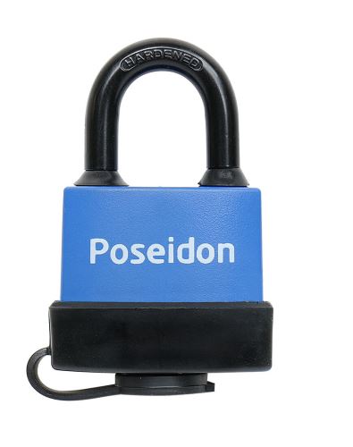 Vorhängeschloss POSEIDON 40, 3 Schlüssel, wasserdicht mit Kunststoffabdeckung