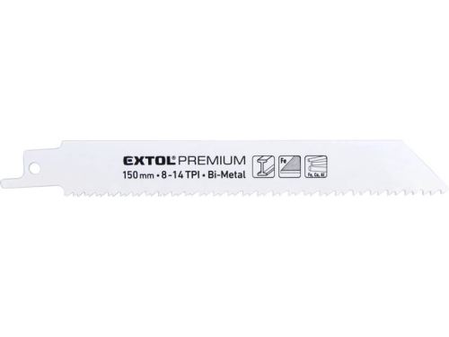 EXTOL Sägeblätter für Säbelsägen 3 Stk., 150 x 19 x 0,9 mm, Bi-Metall 8806205