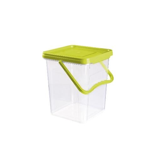 Box mit Deckel und Griff 6,5l, 24,6x23,9x18,7cm Kunststoff