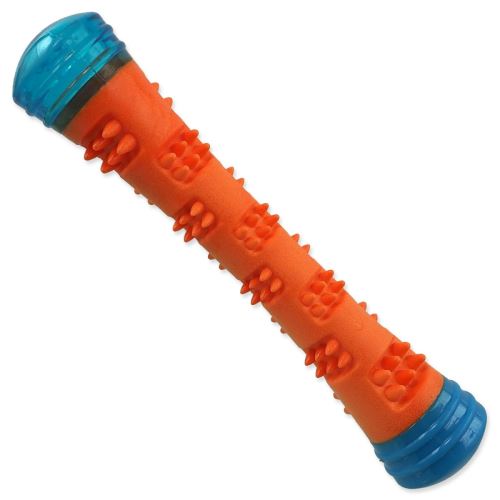 Spielzeug DOG FANTASY Zauberstab leuchtend, pfeifend orange-blau 4,6x4,6x23cm 1 Stück