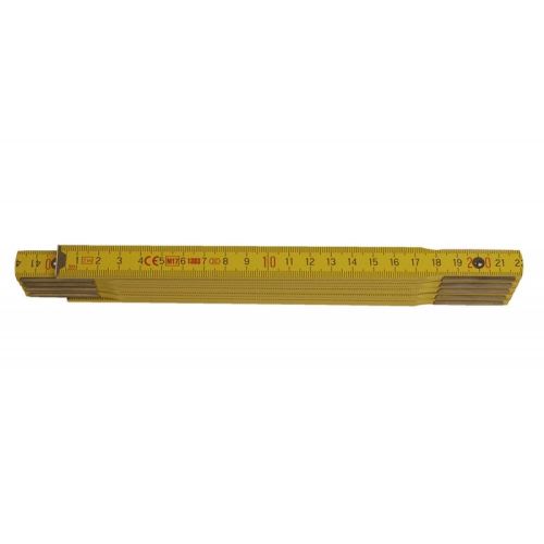 Faltmaßband PROFI 2m Holz gelb - 1er-Pack
