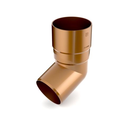 BRYZA 67° Fallrohrbogen aus Kunststoff Ø 90 mm, Kupfer - eigene Farbe