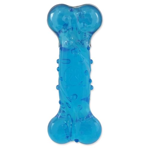 Spielzeug DOG FANTASY STRONG Knochen mit Speckgeruch blau 12,5 cm