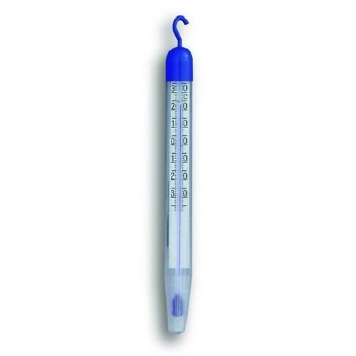 Kühlschrankthermometer 15 cm blauer Kunststoff