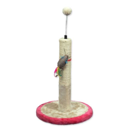 MAGIC CAT Stella Kratzbaum mit Spielzeug beige-rosa 45 cm 1 Stück