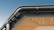 BRYZA Dachuntersichtplatte, perforierter Kunststoff, Länge 3M, Breite 305 mm, Antrazit RAL 7021 (3)