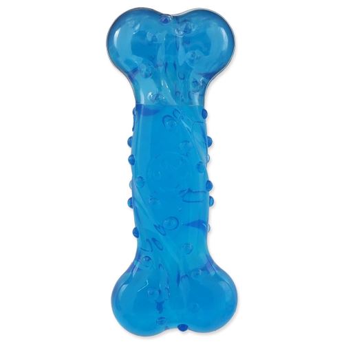 Spielzeug DOG FANTASY STRONG Knochen mit Speckduft blau 15 cm