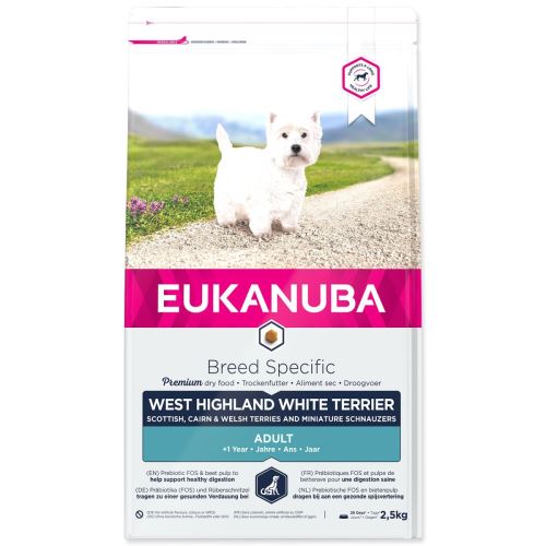 Futter EUKANUBA West High. Weißer Terrier 2,5kg