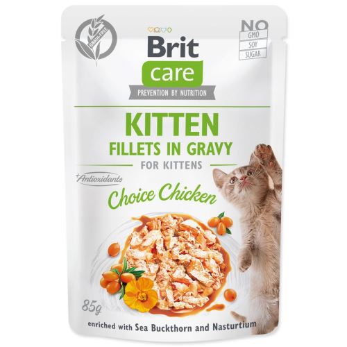 BRIT Care Cat Kitten Filets in Bratensoße Choice Huhn 85 g