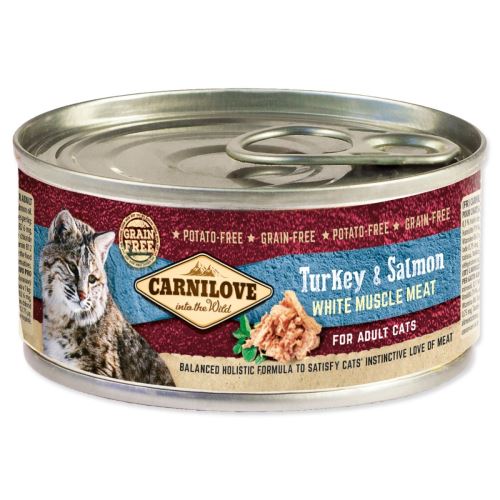 CARNILOVE WMM Pute & Lachs in Dosen für ausgewachsene Katzen 100 g