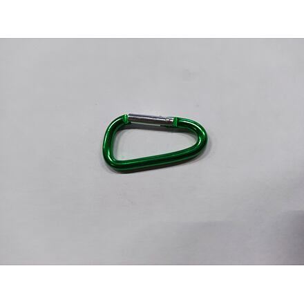 Aluminium-Karabiner Typ D 5 x 50mm, grün / Packung 1 Stk.