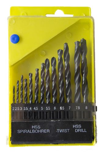 Metallbohrer-Satz HSS 2,0-8,0mm 13-tlg