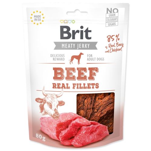 Snack BRIT Jerky Rinder- und Hühnerfilets 80 g
