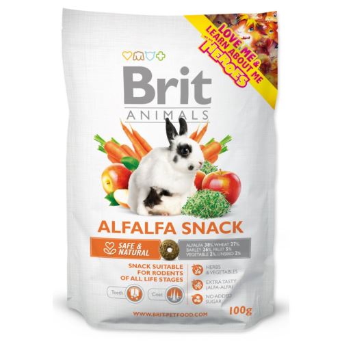 Snack BRIT Animals Alfalfa für Nager 100 g