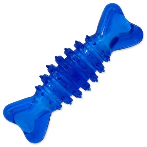 Spielzeug DOG FANTASY Gummiknochen blau 12 cm 1 Stück