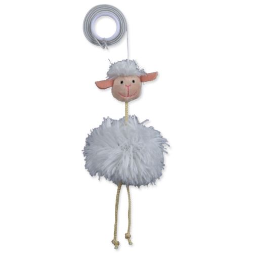 Spielzeug Schaf auf Gummiband 20 cm 1 Stück