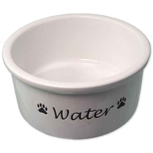 DOG FANTASY Keramikschale weiß Wasser 15 x 7 cm 600 ml