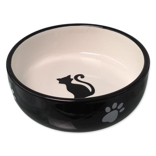 MAGIC CAT Keramikschale schwarz/weiß 13,4 x 4 cm 170 ml