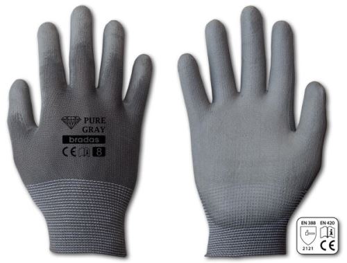 Handschuhe PURE GRAU PU 11
