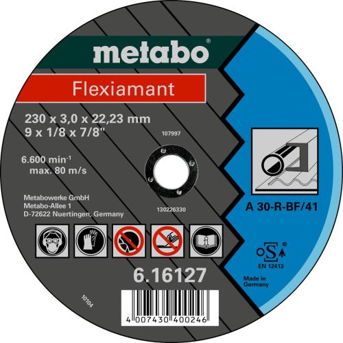 METABO Trennscheibe – Stahl 150x3,0x22,2 mm gerade 616121000