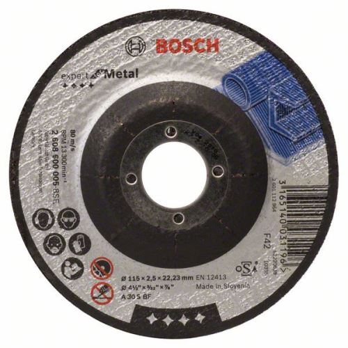 BOSCH Profilierte Trennscheibe EfM A 30 S BF, 125 mm, 2,5 mm 2608600221