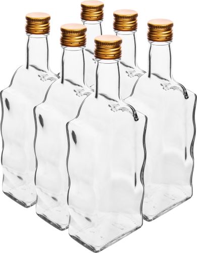 MONASTER 500ml Glasflasche mit Deckel (6 Stück)