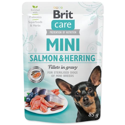 BRIT Care Mini Lachs- und Heringsfilets in Bratensoße, sterilisiert 85 g