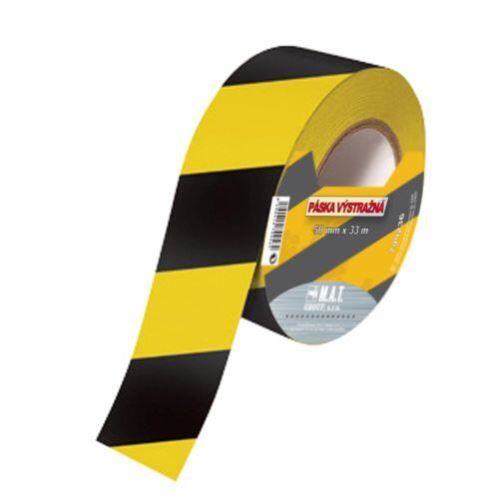 Warnband 75mmx500m gelb-schwarz