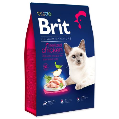 BRIT Premium by Nature Katze Sterilisiertes Huhn 8 kg
