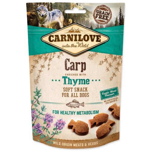 CARNILOVE Dog Semi Moist Snack Carp angereichert mit Thymian 200 g
