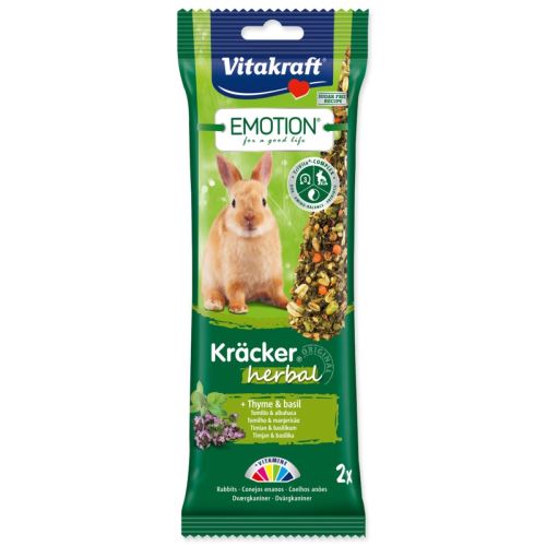 VITAKRAFT Emotion Kracker Kaninchen-Kräuterriegel 112 g