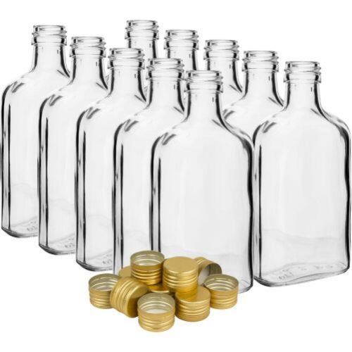 Placatka 200ml Glasflasche mit Verschluss (10 Stück)