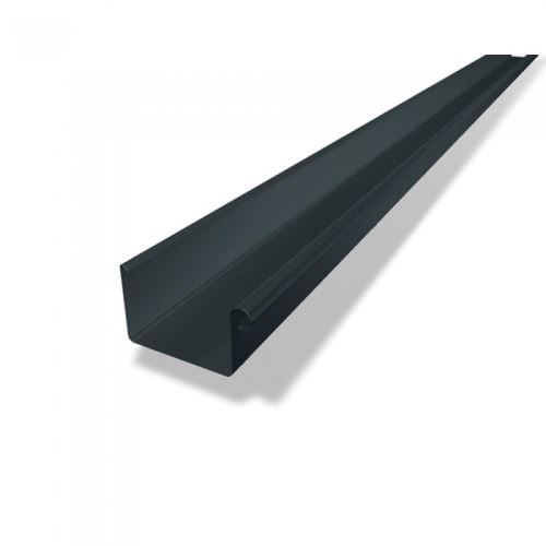 PREFA Quadratische Dachrinne, 3m lang, Breite 120 mm (T 333 mm), Anthrazit P10