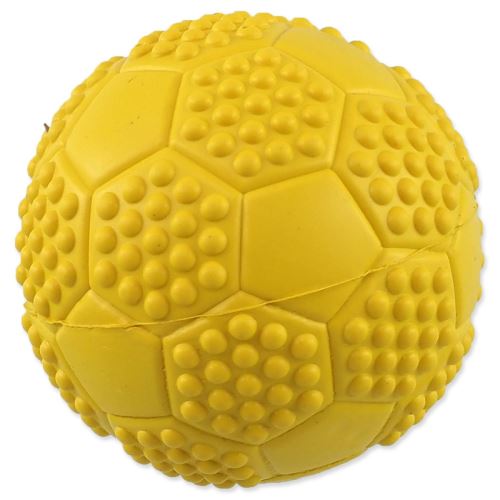 Ball DOG FANTASY Fußball mit Spikes quietschend Farbenmix 7cm 1 Stück