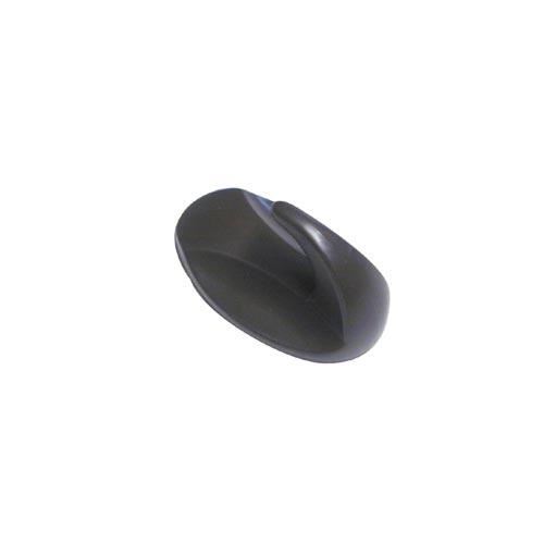 Brauner Kunststoffhaken QUICK FIX selbstklebend oval (2 Stück) 1041