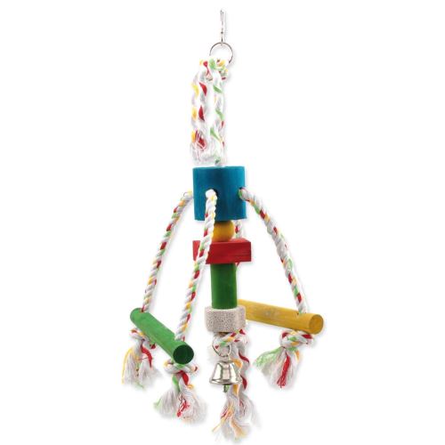 Spielzeug BIRD JEWEL Oktopus hängend Holz - Seil 29 cm 1 Stück