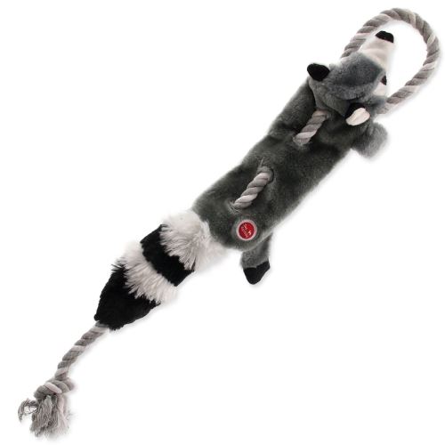 Spielzeug DOG FANTASY Skinneeez mit Seil Waschbär 57,5 cm 1 Stück
