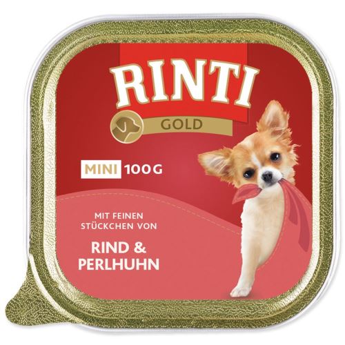 Wanne RINTI Gold Mini Rindfleisch + Perlhuhn 100 g