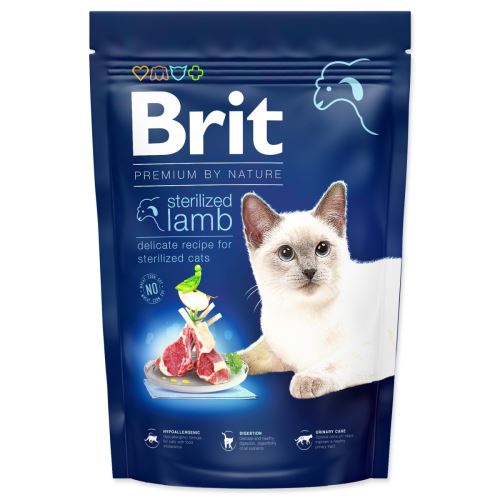 BRIT Premium by Nature Katze Sterilisiertes Lamm 1,5 kg