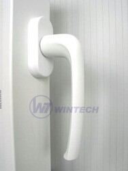 Fenstergriff weiß Kunststoff 45° 40mm / Packung 1 St.